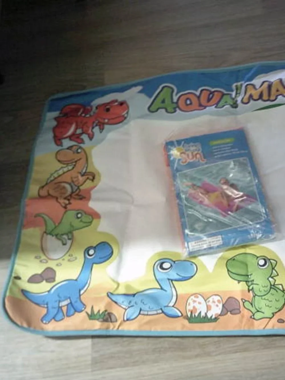 NEW BRING ON THE SUN INFLATABLE POOL FLOAT w/ PILLOW & KIDS AQUA MAGIC WATER MAT